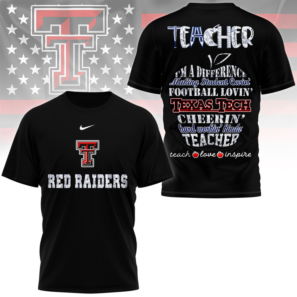 Texas Tech Red Raiders , Premium Teacher Pride 3D Shirt Ny