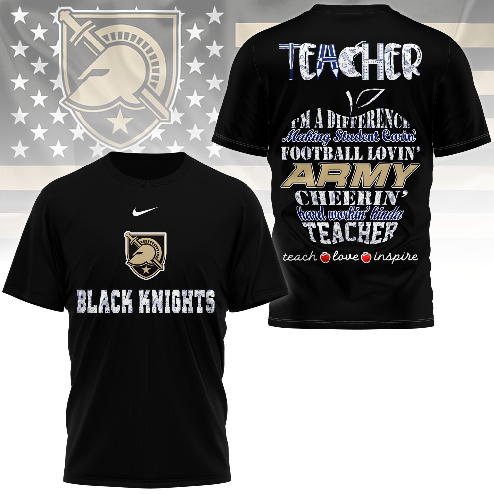 Army Black Knights , Premium Teacher Pride 3D Shirt Ny