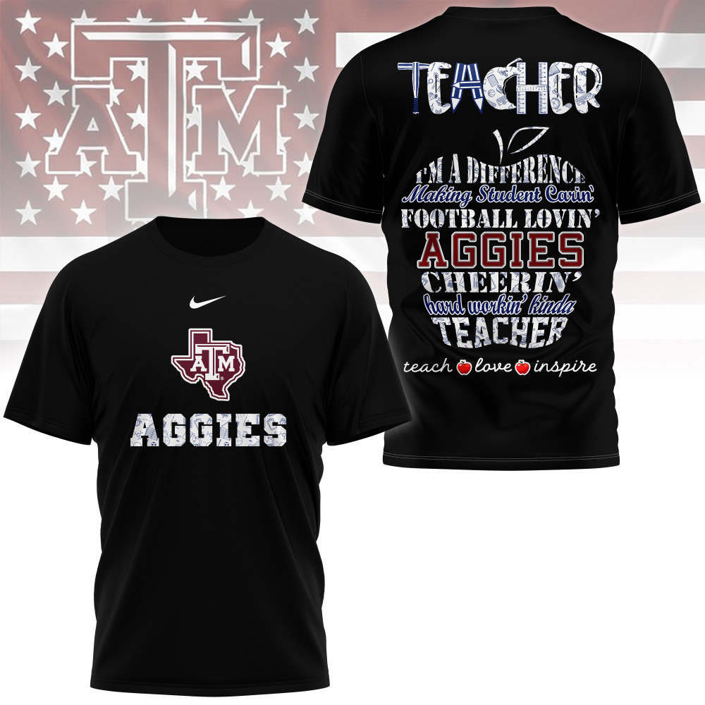 Texas A&M Aggies , Premium Teacher Pride 3D Shirt Ny