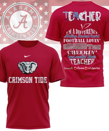 Alabama Crimson Tide , Premium Teacher Pride 3D Shirt Ny