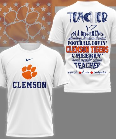 Clemson Tigers , Premium Teacher Pride 3D Shirt Ny