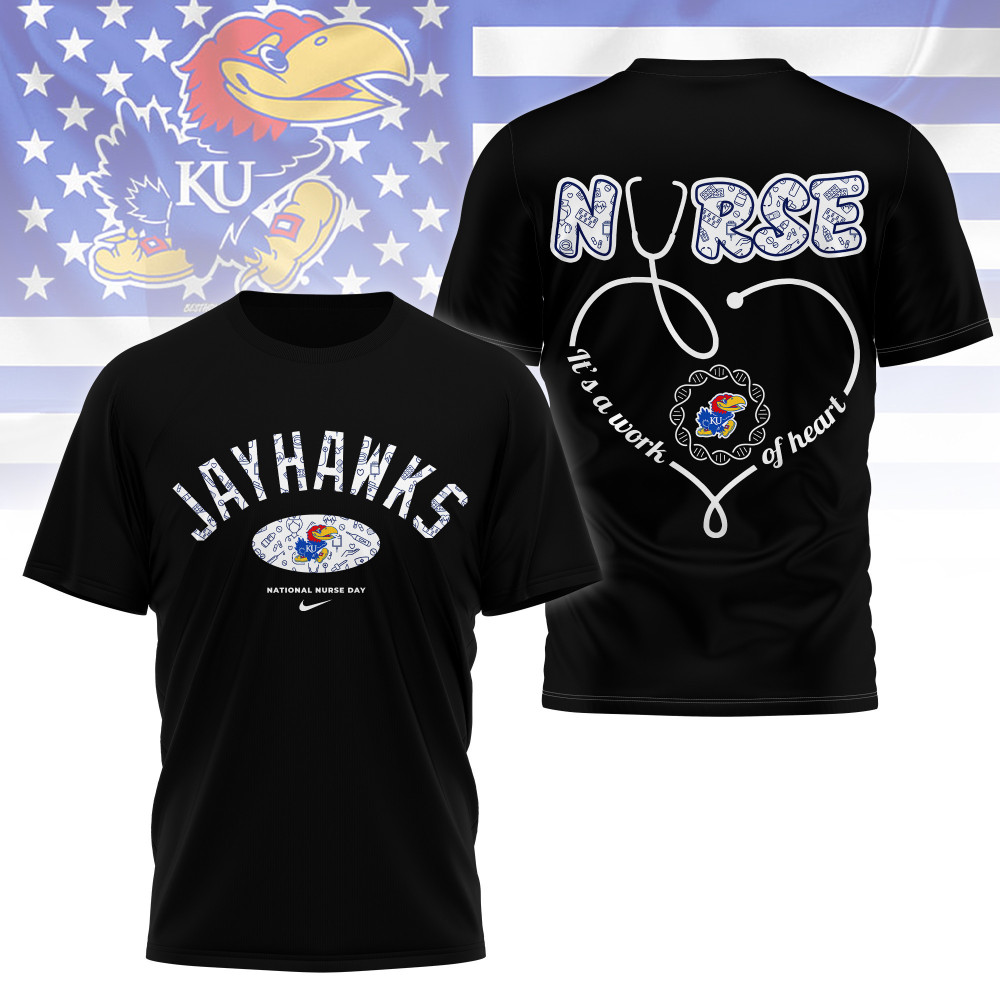 Kansas Jayhawks , Premium Nurse Appreciation Day 3D Shirt Ny