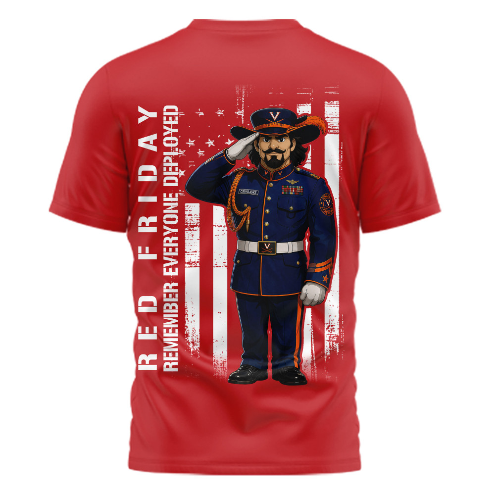 Virginia Cavaliers , Premium Ncaa Remember Everyone Deployed 3D Shirt Td