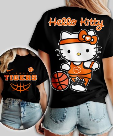 Clemson Tigers , Premium Ncaa Hello Kitty Basketball Women Shirt Td