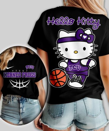 Tcu Horned Frogs , Premium Ncaa Hello Kitty Basketball Women Shirt Td