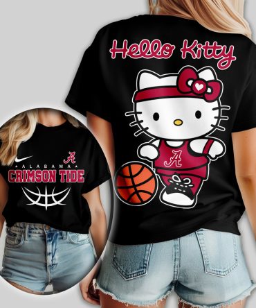 Alabama Crimson Tide , Premium Ncaa Hello Kitty Basketball Women Shirt Td