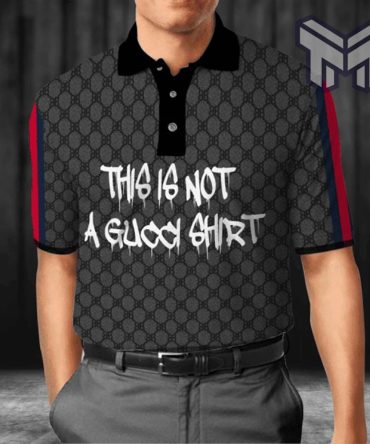 Gucci Polo Shirt, Black Premium Polo Shirt, Gc Polo Shirt For Men