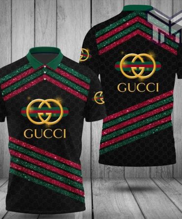 Gucci Polo Shirt, Gucci Green Red Black Premium Polo Shirt For Men