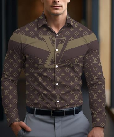 Louis Vuitton Lv Long Sleeve Button Shirt Ccy-Dmm180701-1