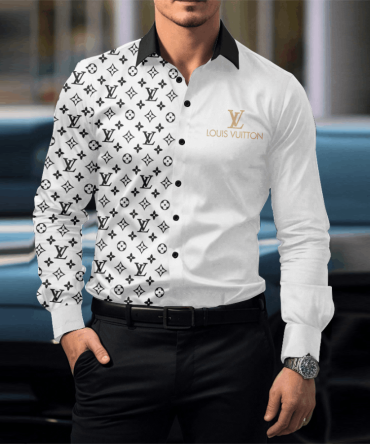 Louis Vuitton Lv Long Sleeve Button Shirt Ccy-Pac0001