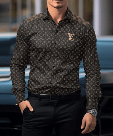 Louis Vuitton Lv Long Sleeve Button Shirt Ccy-Pac0002