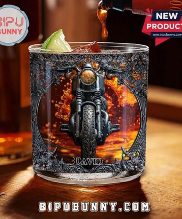 Biker Whiskey Custom Whiskey Glass