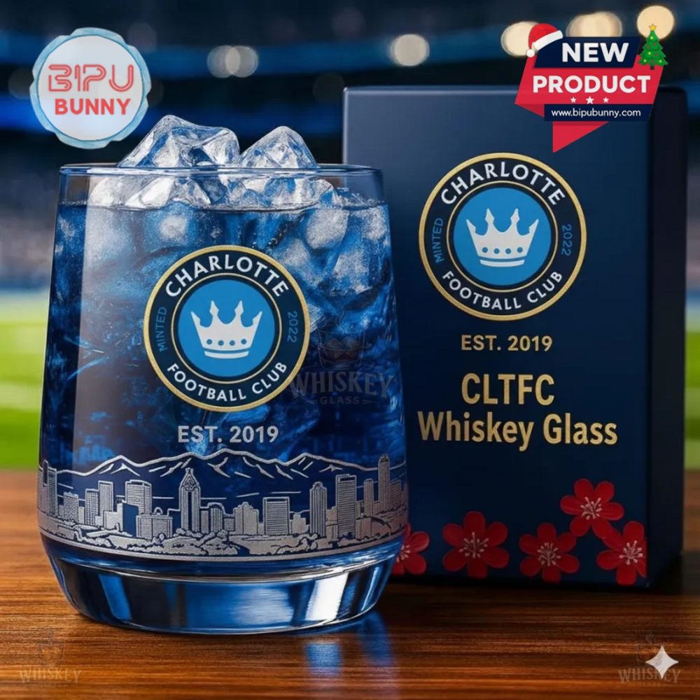 Charlotte Fc Whiskey Glass