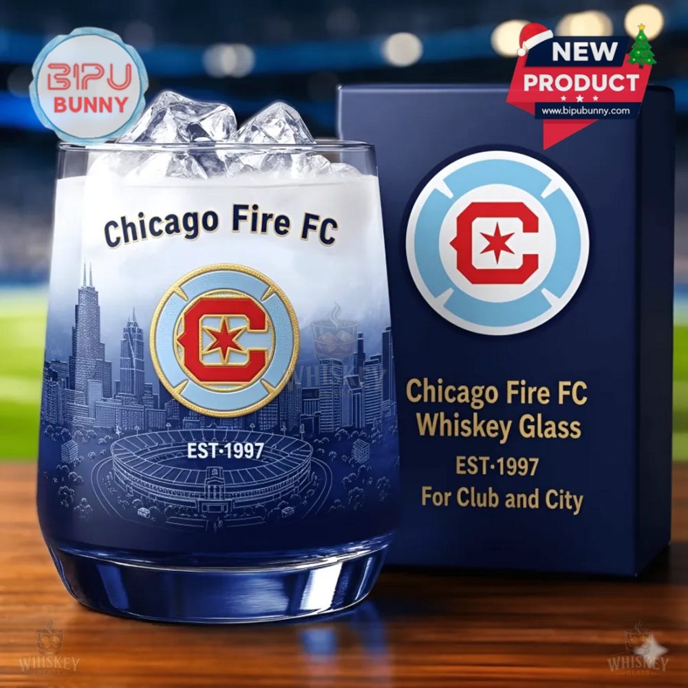 Chicago Fire Fc Whiskey Glass