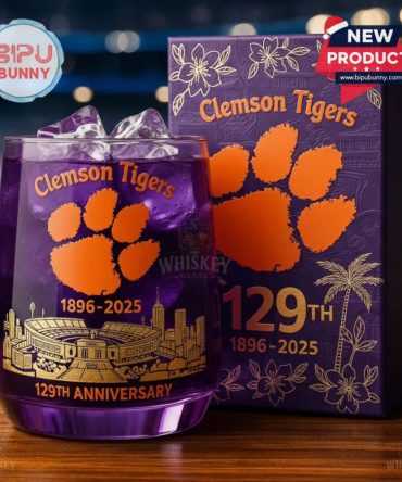 Clemson Tigers 129Th Anniversary Whiskey Glass