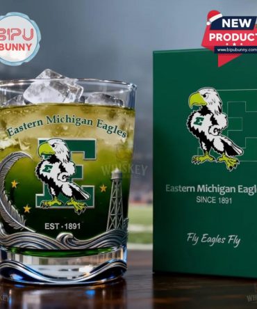 Eastern Michigan Eagles Whiskey Glass