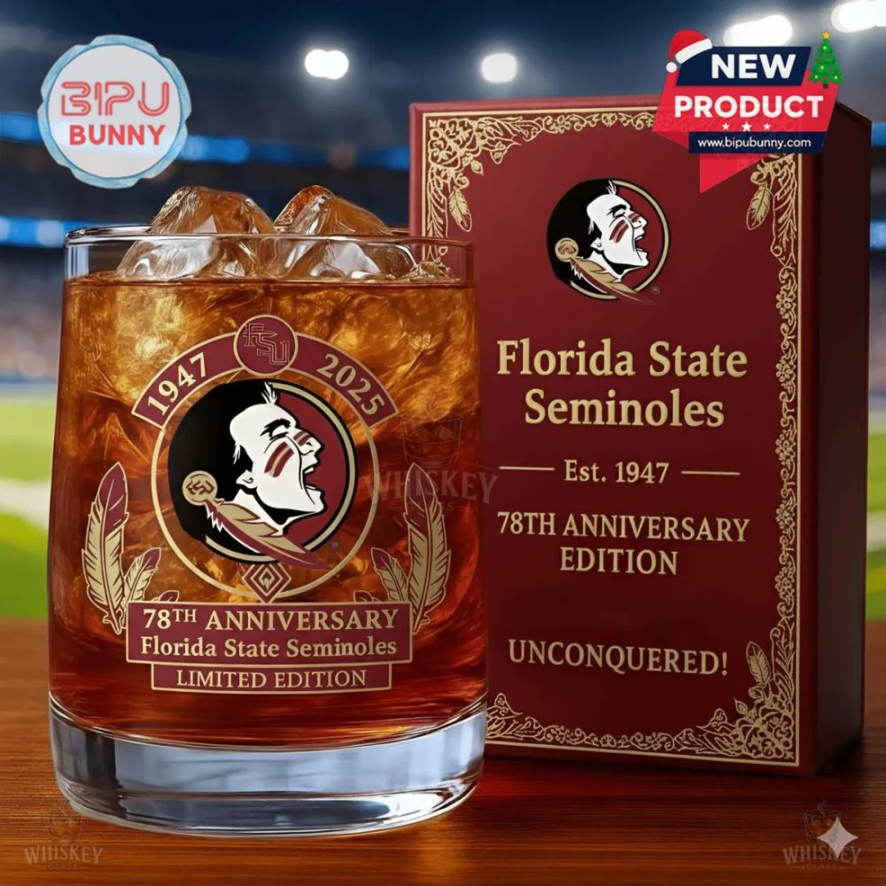 Florida State University Seminoles 78Th Anniversary Whiskey Glass