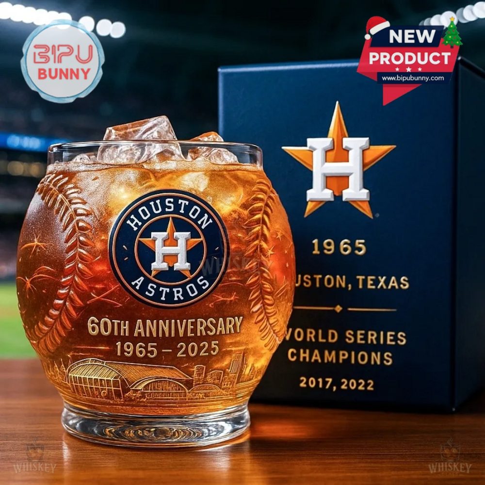 Houston Astros 60Th Anniversary Whiskey Glass