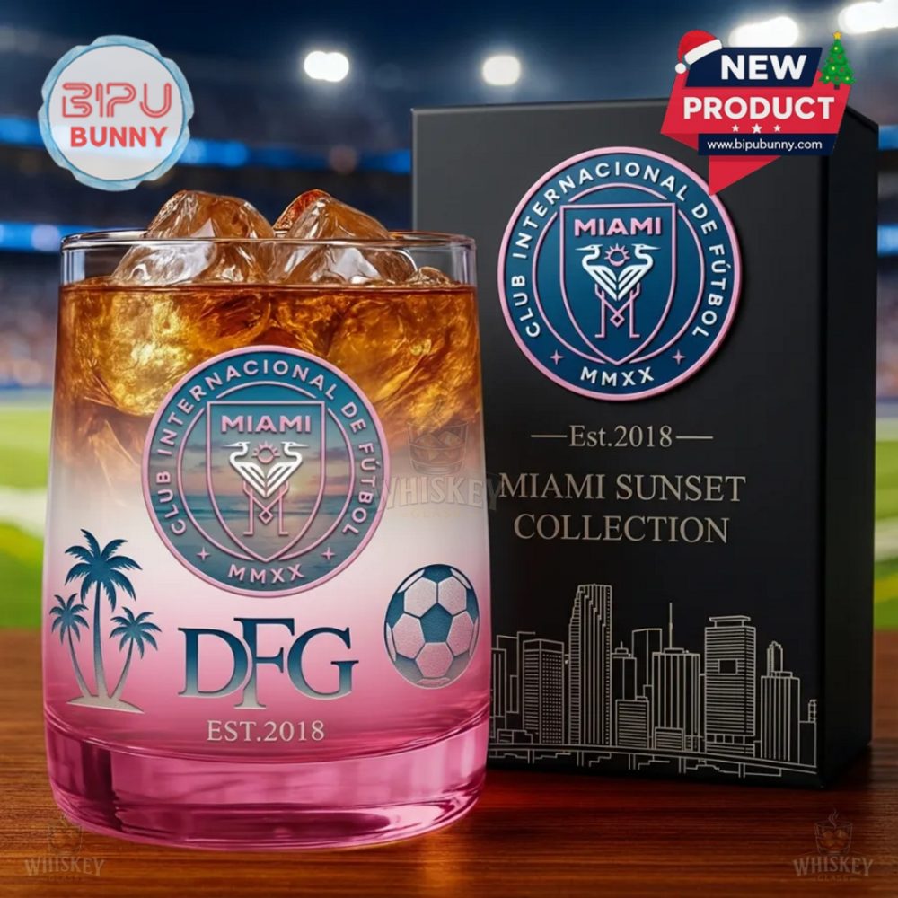 Inter Miami Cf Whiskey Glass