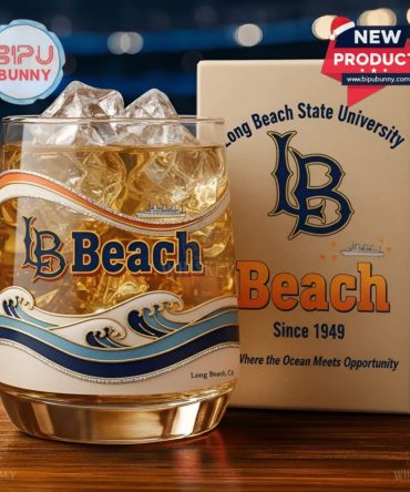 Long Beach State University Beach Whiskey Glass