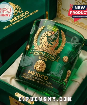 Mexico National Team 2026 World Cup Green Glass Whiskey