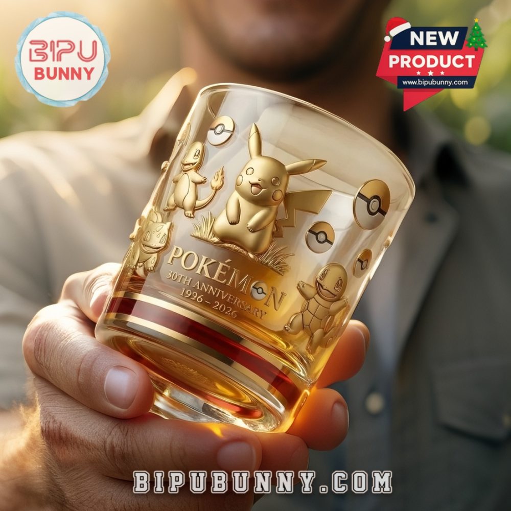 Pokemon 30Th Anniversary Commemorative Whiskey Glass