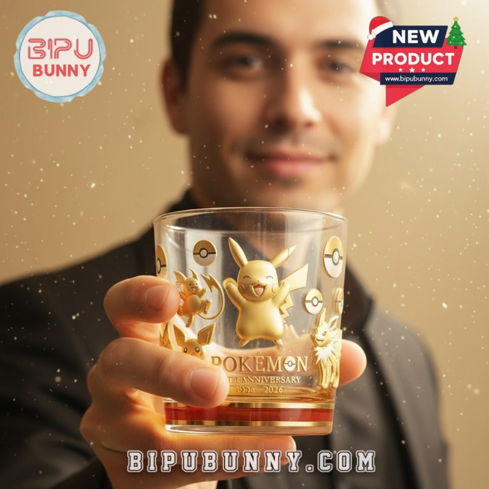 Pokemon 30Th Anniversary Whiskey Glass