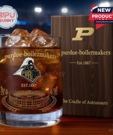 Purdue Boilermakers Whiskey Glass