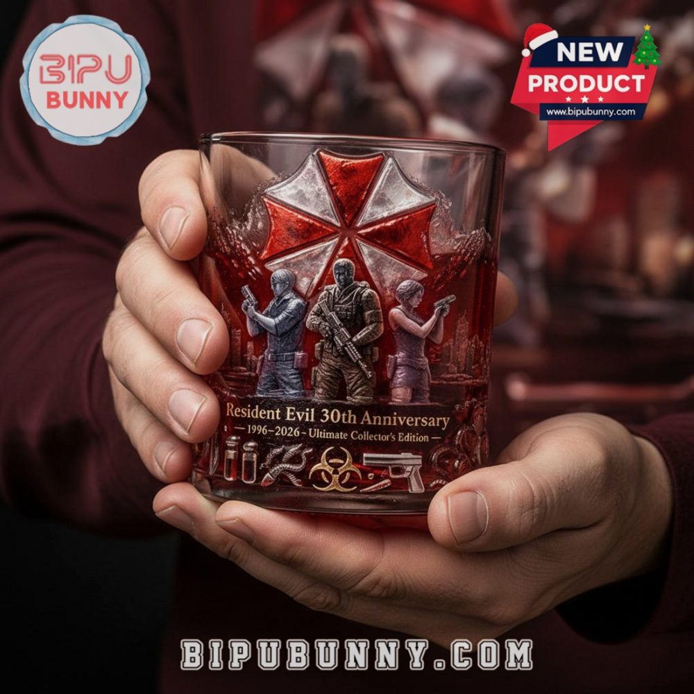 Resident Evil 30Th Anniversary Collector'S Whiskey Glass