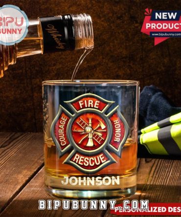 Retired Firefighter Custom Firefighter Whiskey Glass