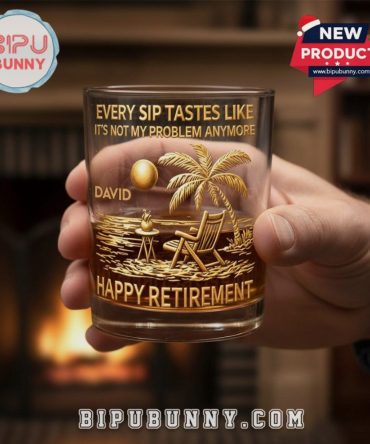 Retirement Engraved Whiskey Glass