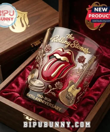 Rolling Stones 64Th Anniversary Commemorative Whiskey Glass