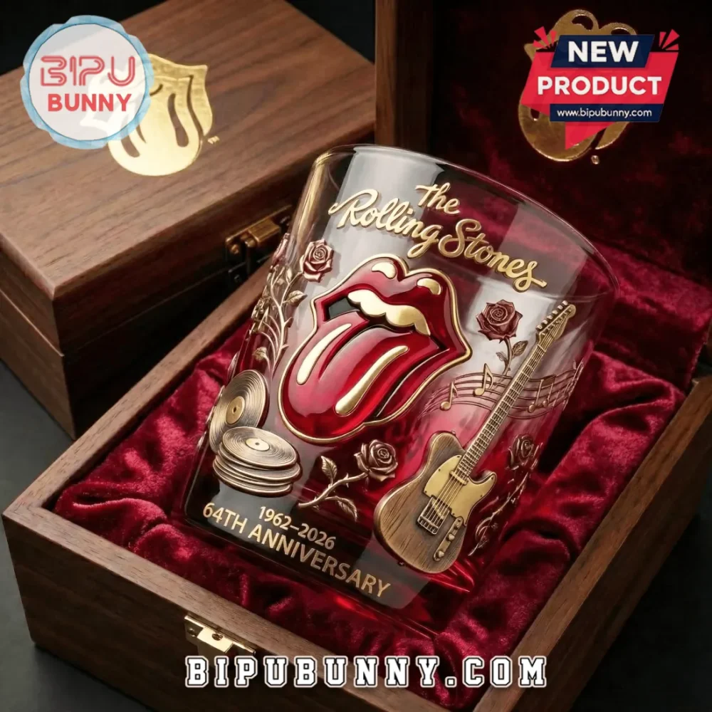 Rolling Stones 64Th Anniversary Commemorative Whiskey Glass