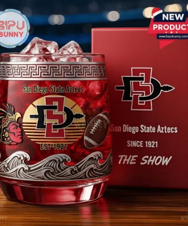 San Diego State Aztecs Whiskey Glass