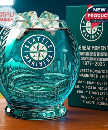 Seattle Mariners 48Th Anniversary Whiskey Glass