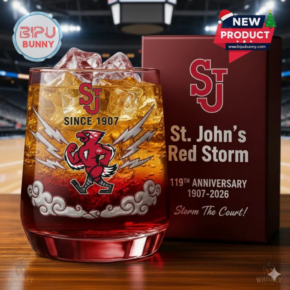 St. John'S Red Storm 119Th Anniversary Whiskey Glass