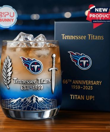 Tennessee Titans 66Th Anniversary Whiskey Glass