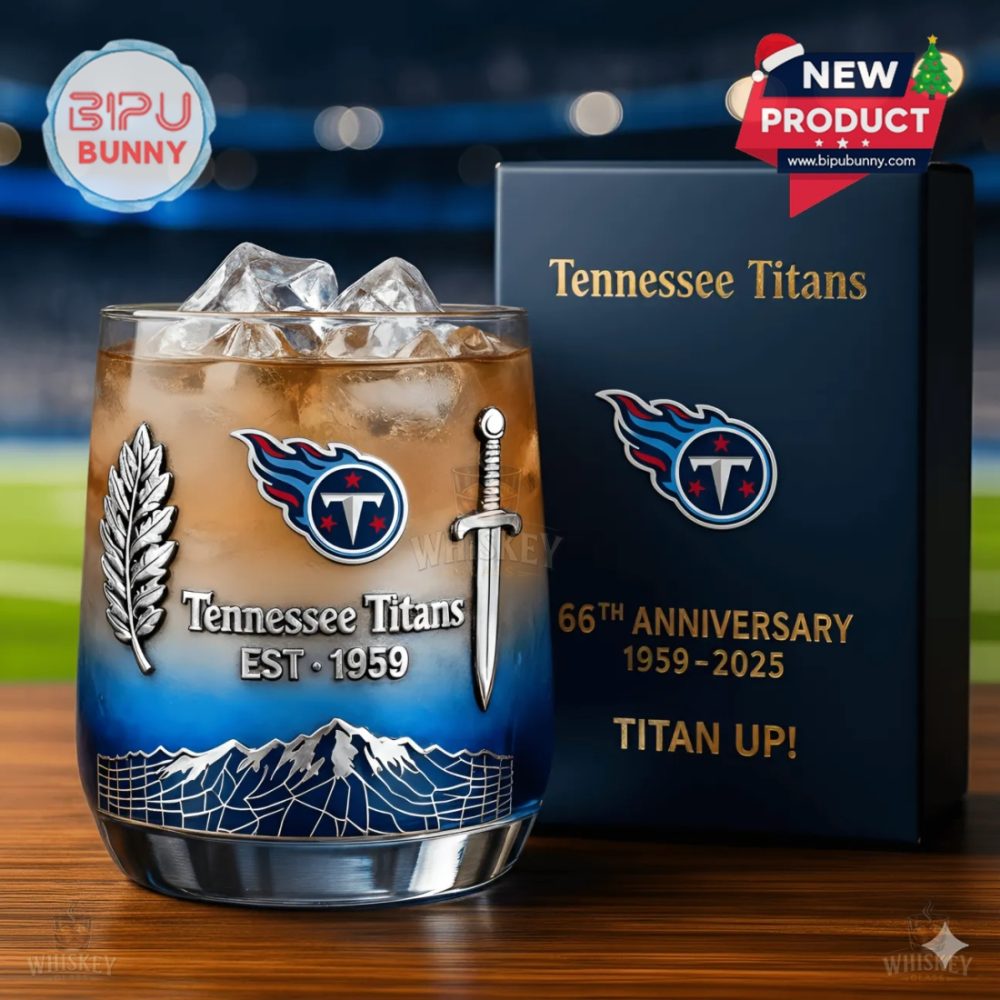 Tennessee Titans 66Th Anniversary Whiskey Glass