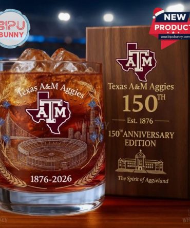 Texas A&Amp;M Aggies 150Th Anniversary Whiskey Glass