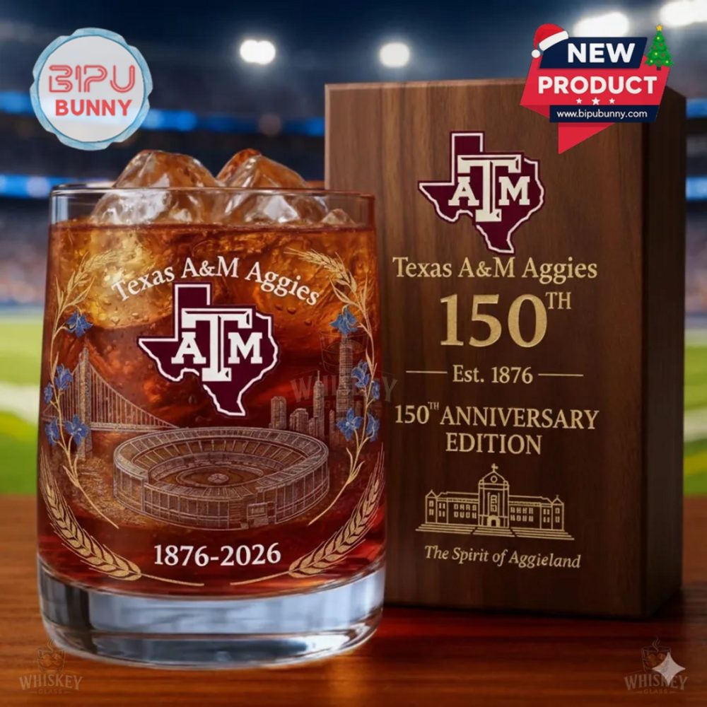 Texas A&Amp;M Aggies 150Th Anniversary Whiskey Glass