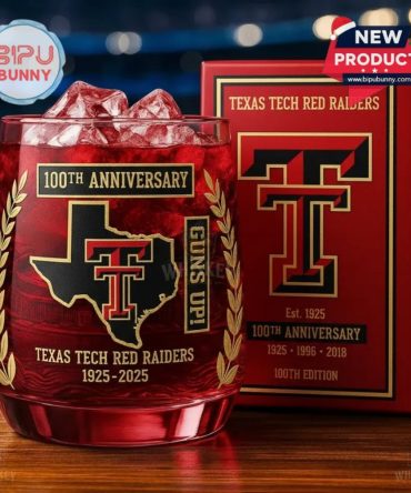 Texas Tech Red Raiders 100Th Anniversary Whiskey Glass