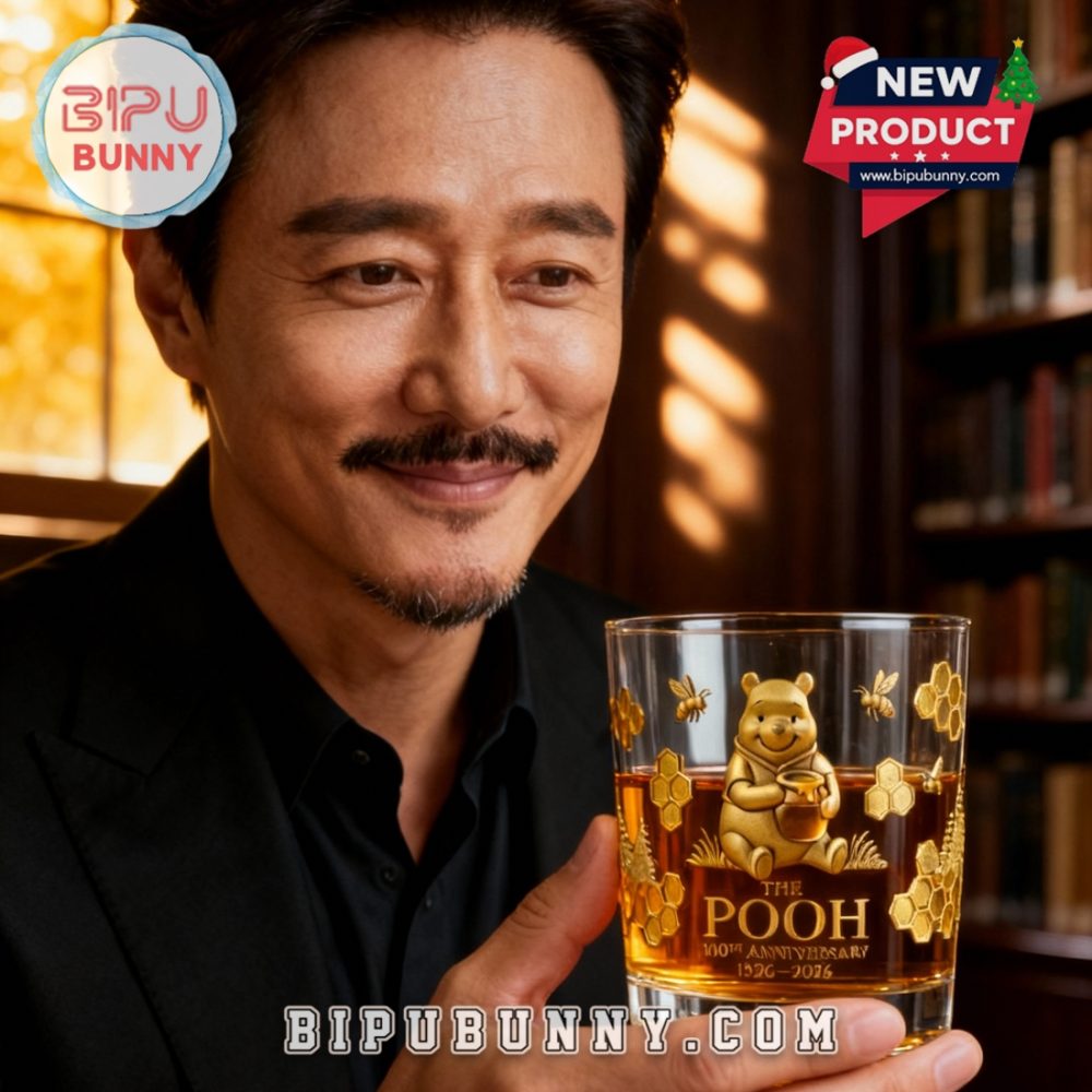 The Pooh 100Th Anniversary Whiskey Glass