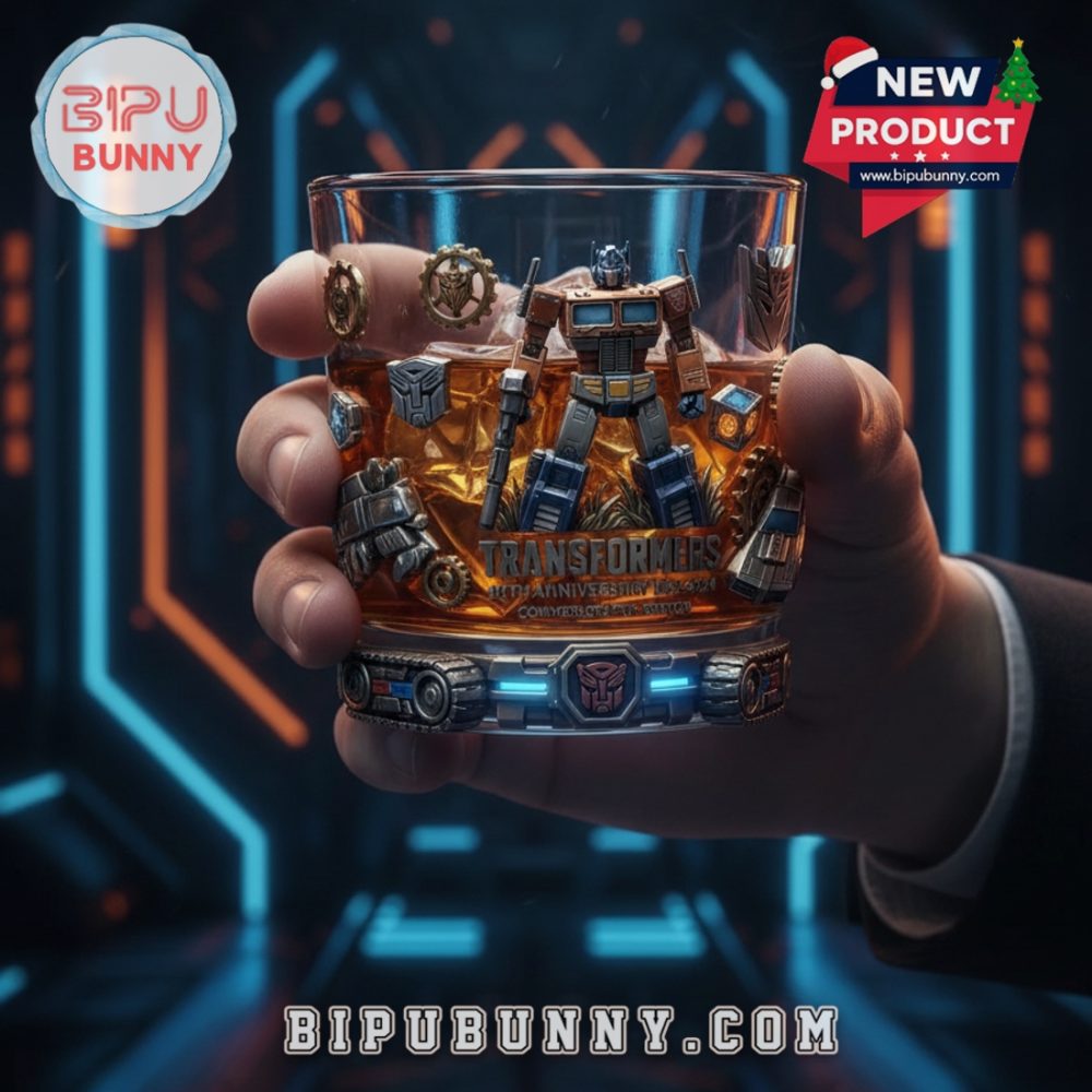 Transformers 40Th Anniversary Commemorative Whiskey Glass