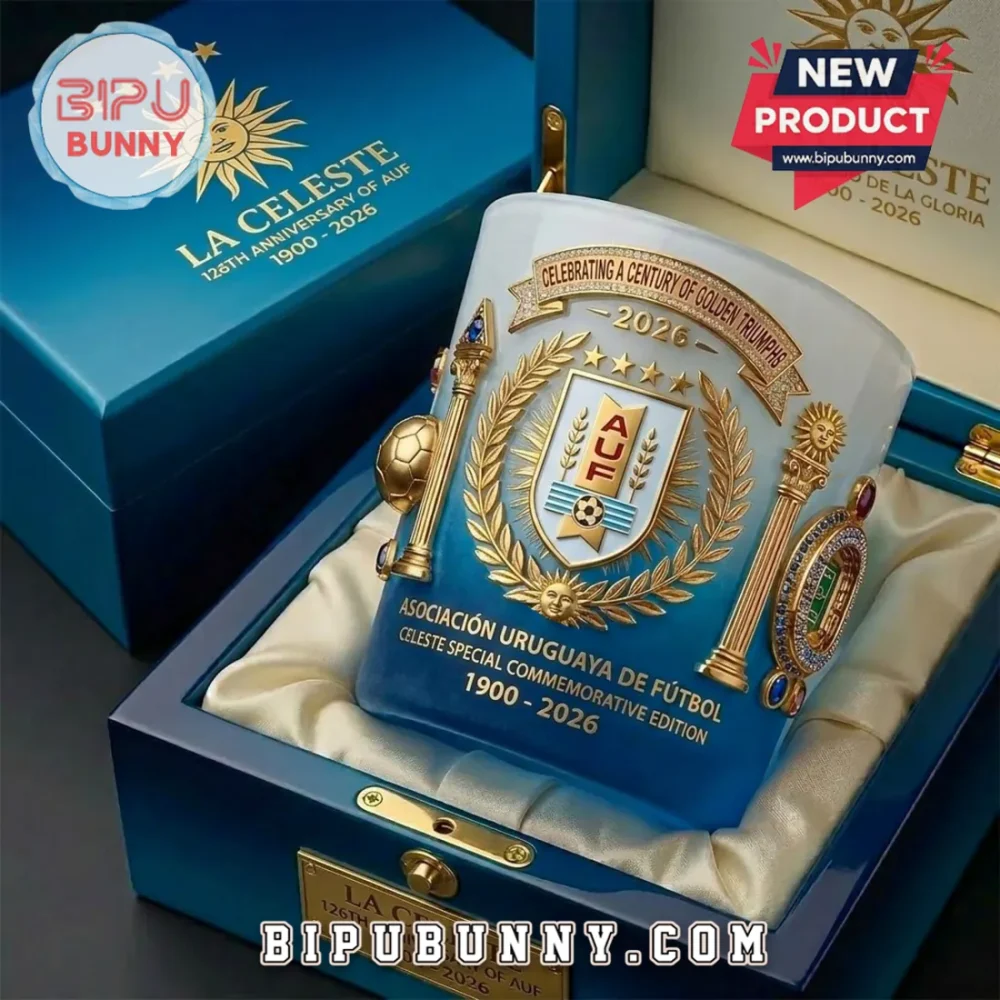 Uruguay Auf La Celeste 126Th Anniversary 1900-2026 Whiskey Glass