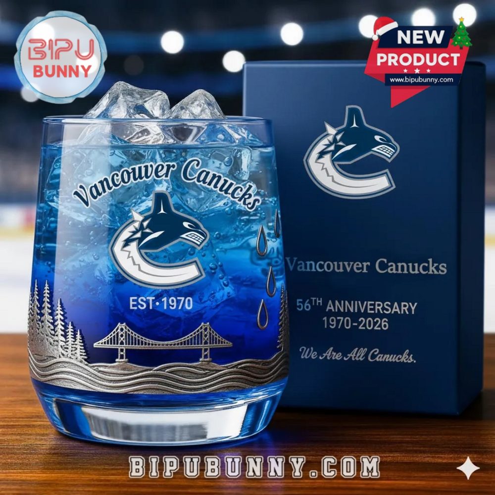 Vancouver Canucks 56Th Anniversary Whiskey Glass