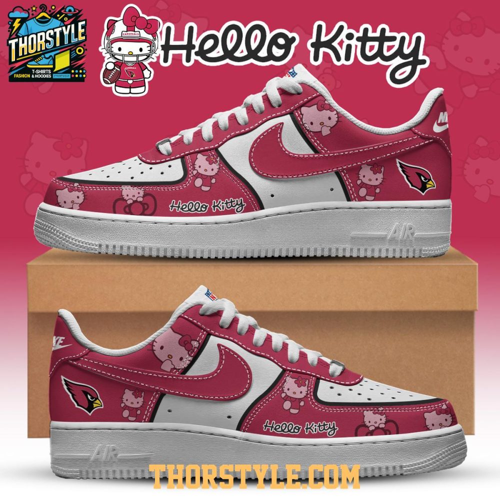 Arizona Cardinals Hello Kitty Nfl X-Mas Personalized Air Force 1 Shoes