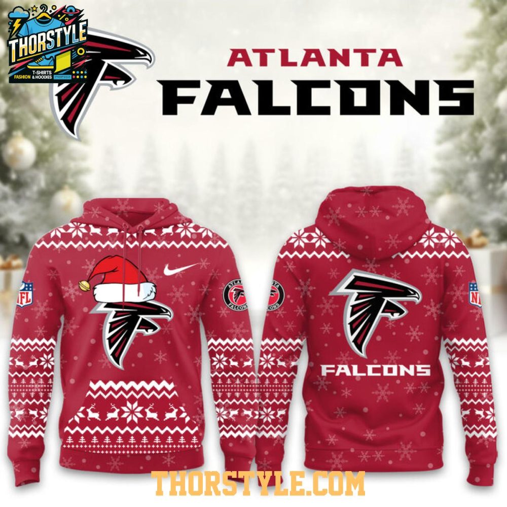 Atlanta Falcons Christmas Happy Snowy Day Rise Up Hoodie T-Shirt