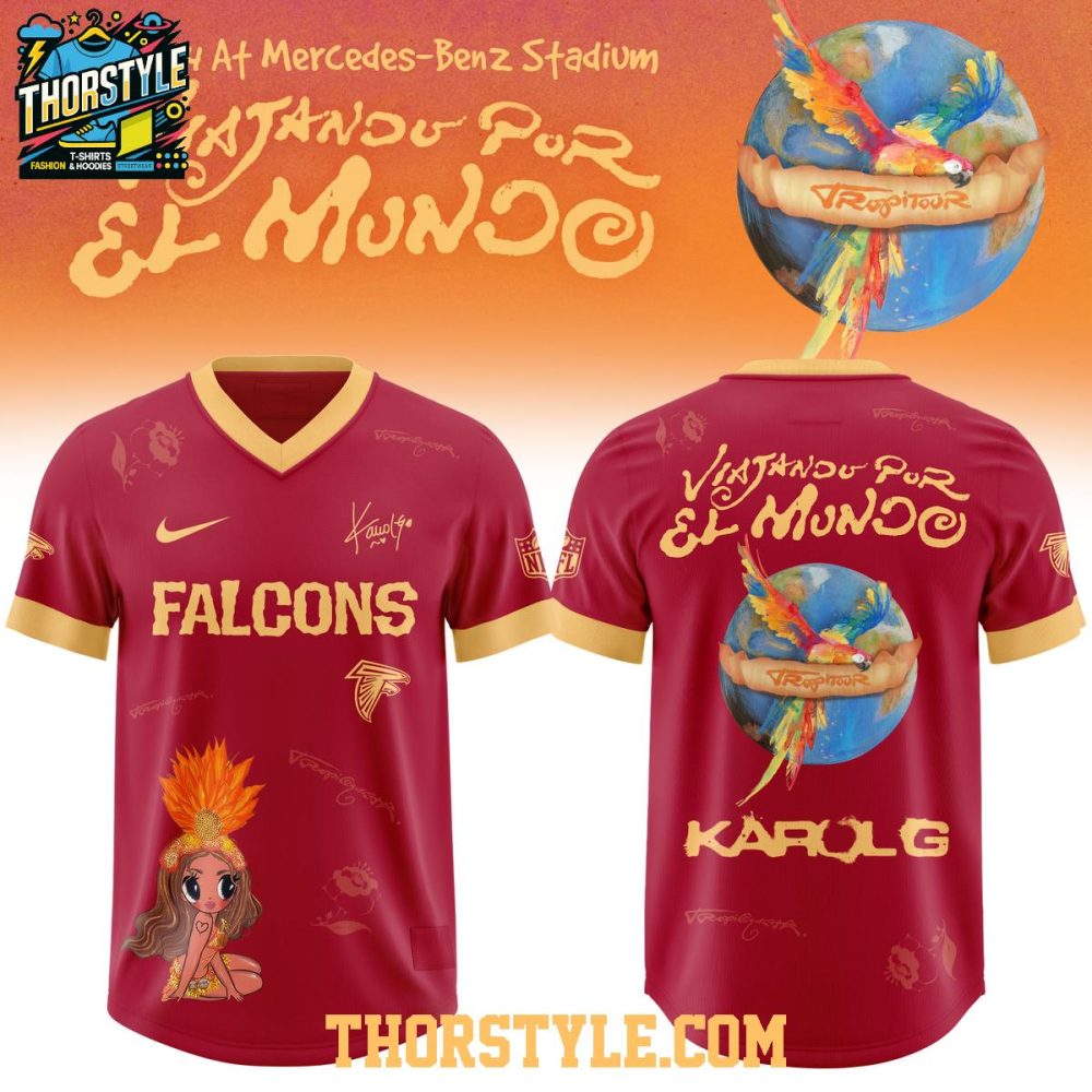 Atlanta Falcons Karol G Viajando Por El Mundo Tropitour 2026 Nfl Jersey