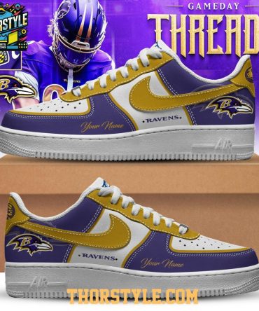 Baltimore Ravens Coach John Madden Personalized Air Force 1 Shoes