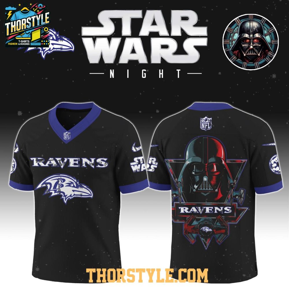 Baltimore Ravens Star Wars Darth Vader Football Jersey